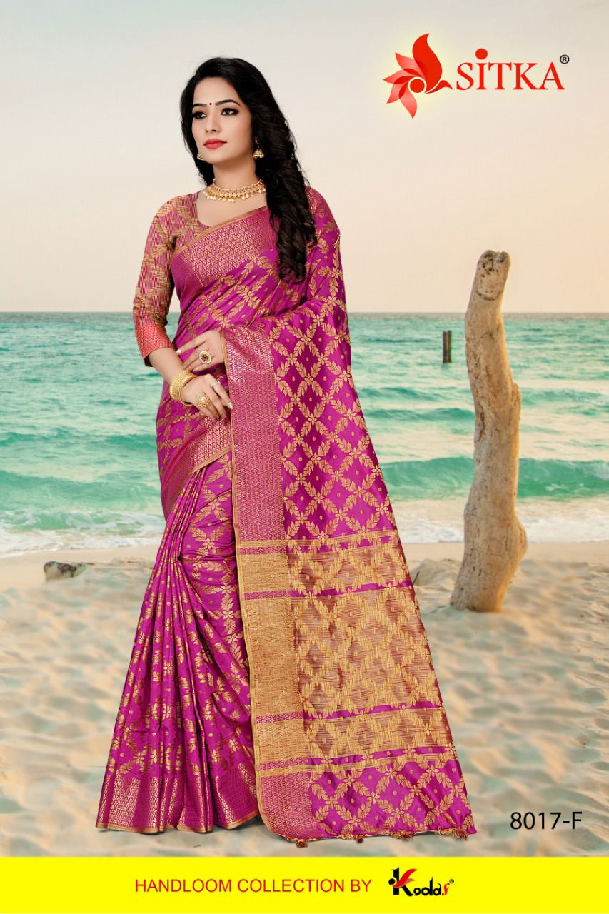 Break Fast 8017 Jacquard Silk Designer Saree